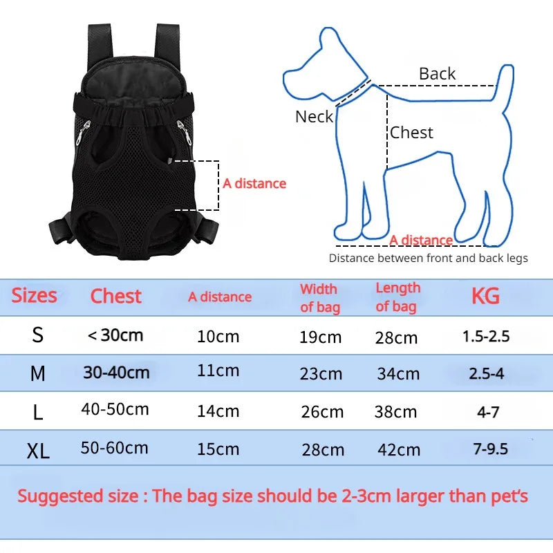 Sac de transport respirant en maille pour animaux de compagnie 